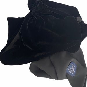 Black velvet wrap scarf